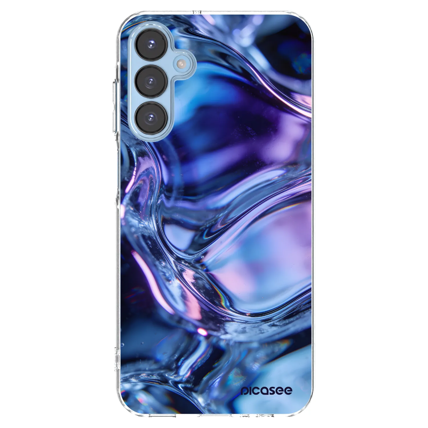Picasee Samsung Galaxy A15 A156B 5G Hülle - Transparentes Silikon - Iris liquid