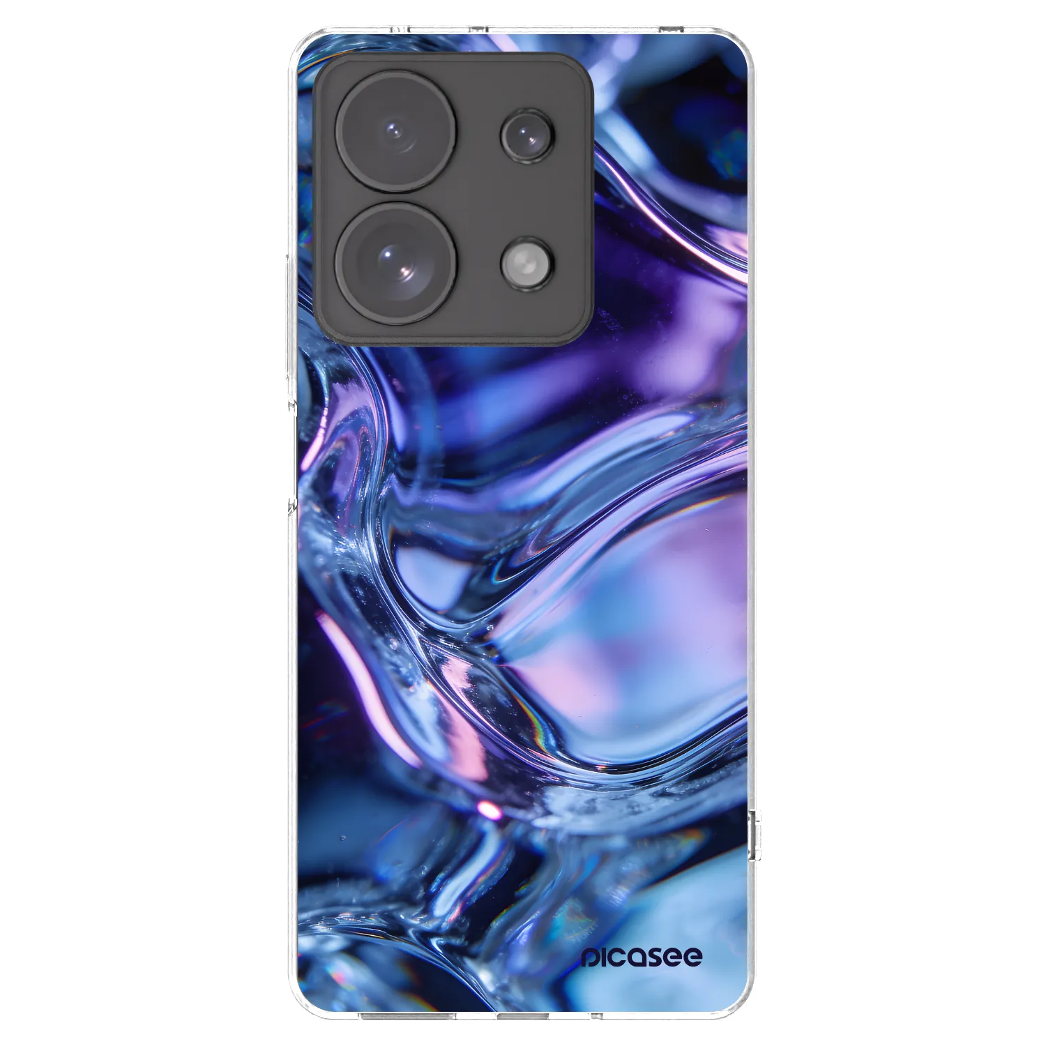 Picasee Xiaomi Redmi Note 13 Pro 4G Hülle - Transparentes Silikon - Iris liquid