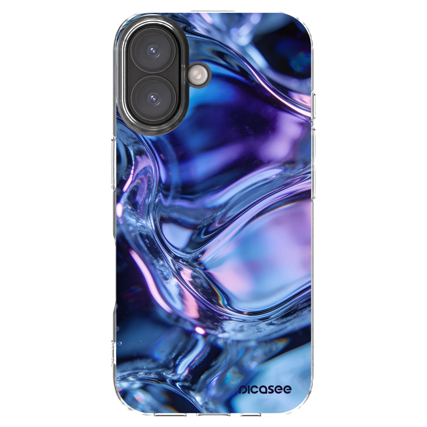 Picasee Apple iPhone 16 Hülle - Transparentes Silikon - Iris liquid