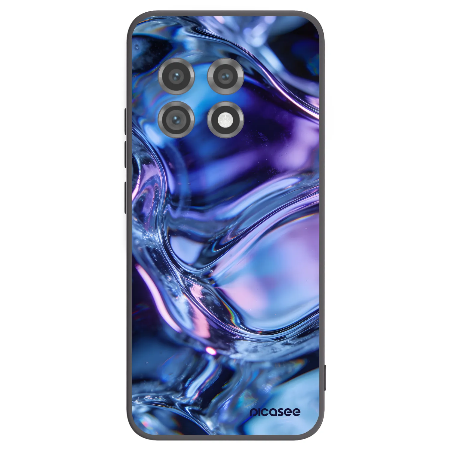 Picasee OnePlus 11 5G Hülle - Schwarzes Silikon - Iris liquid