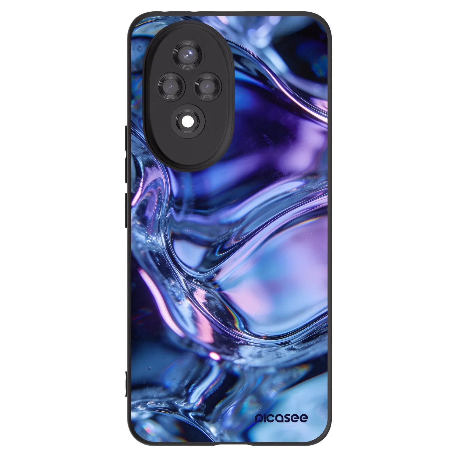 Picasee Honor 200 Pro 5G Hülle - Schwarzes Silikon - Iris liquid
