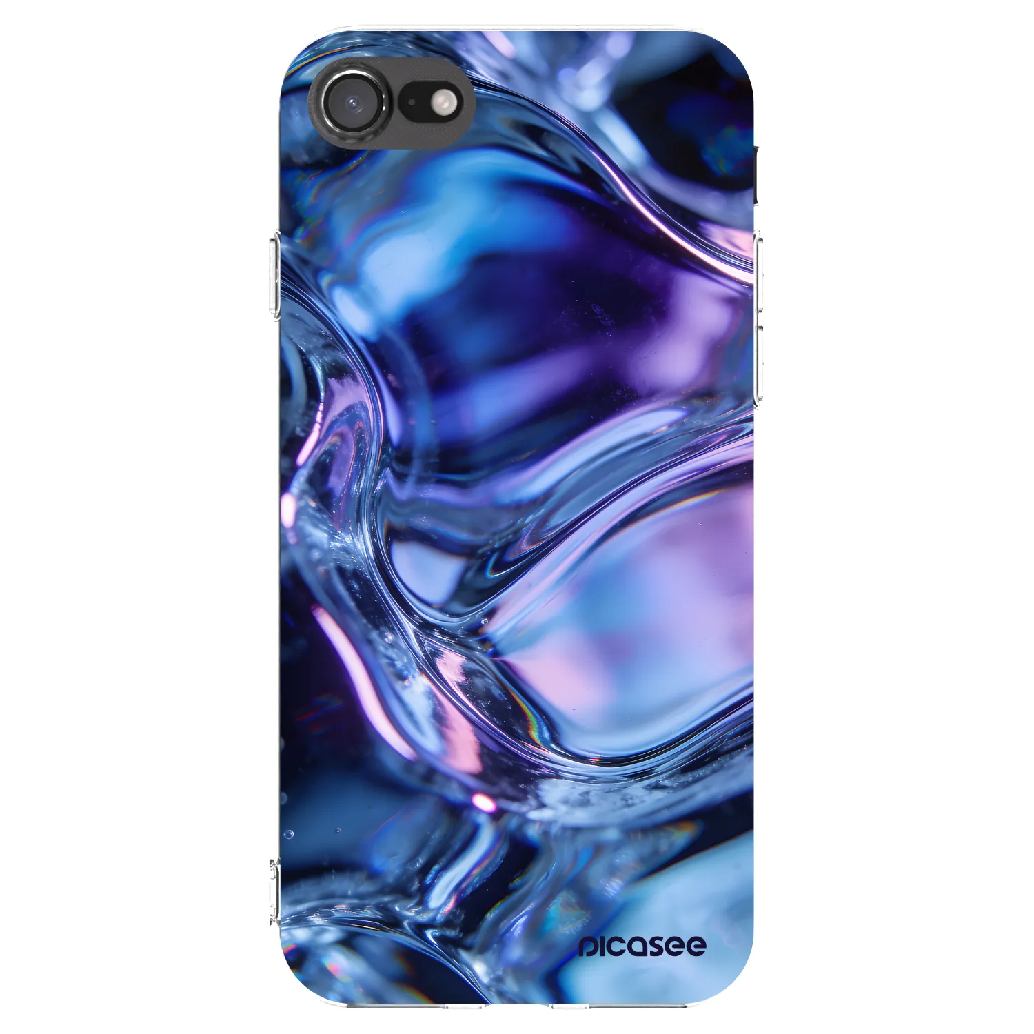 Picasee Apple iPhone 7 Hülle - Transparentes Silikon - Iris liquid