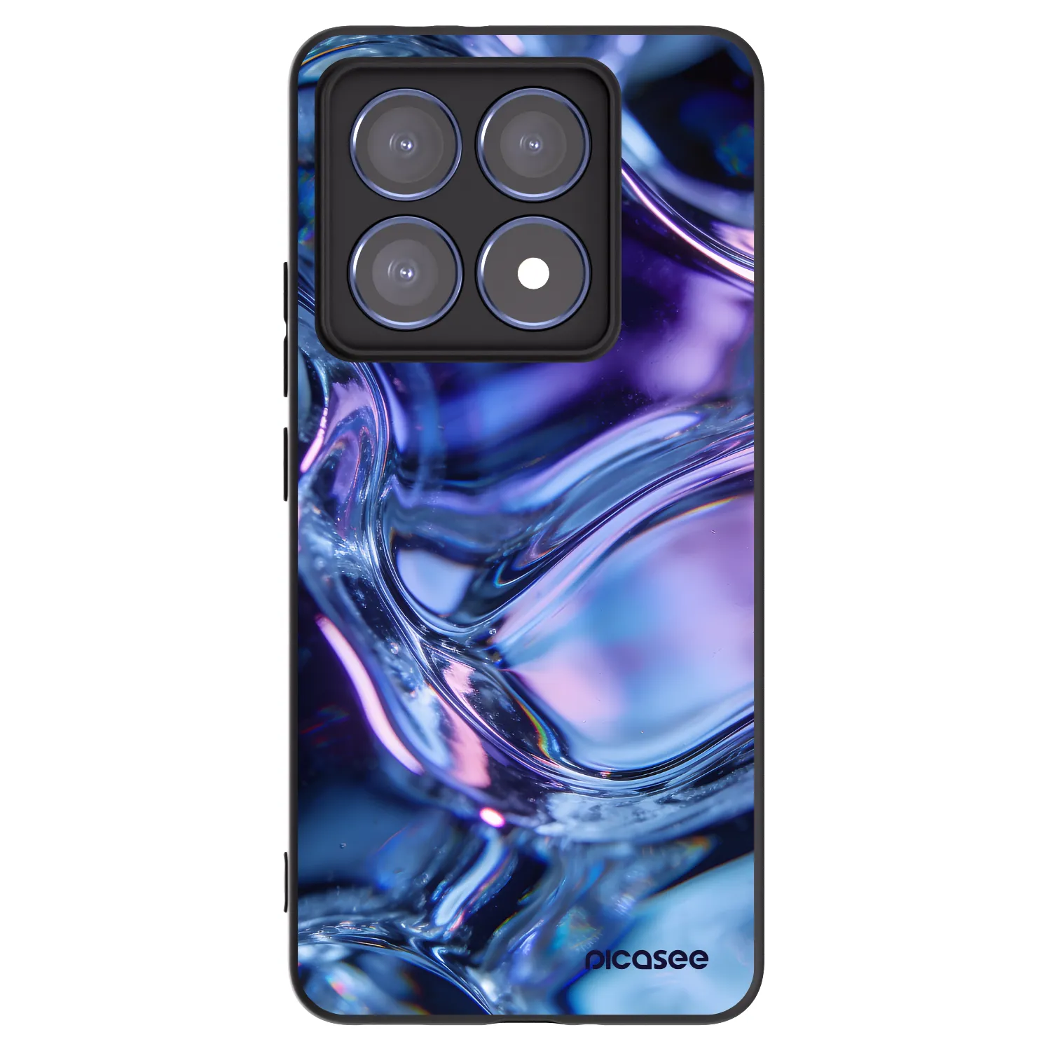 Picasee Xiaomi 14T Pro Hülle - Schwarzes Silikon - Iris liquid