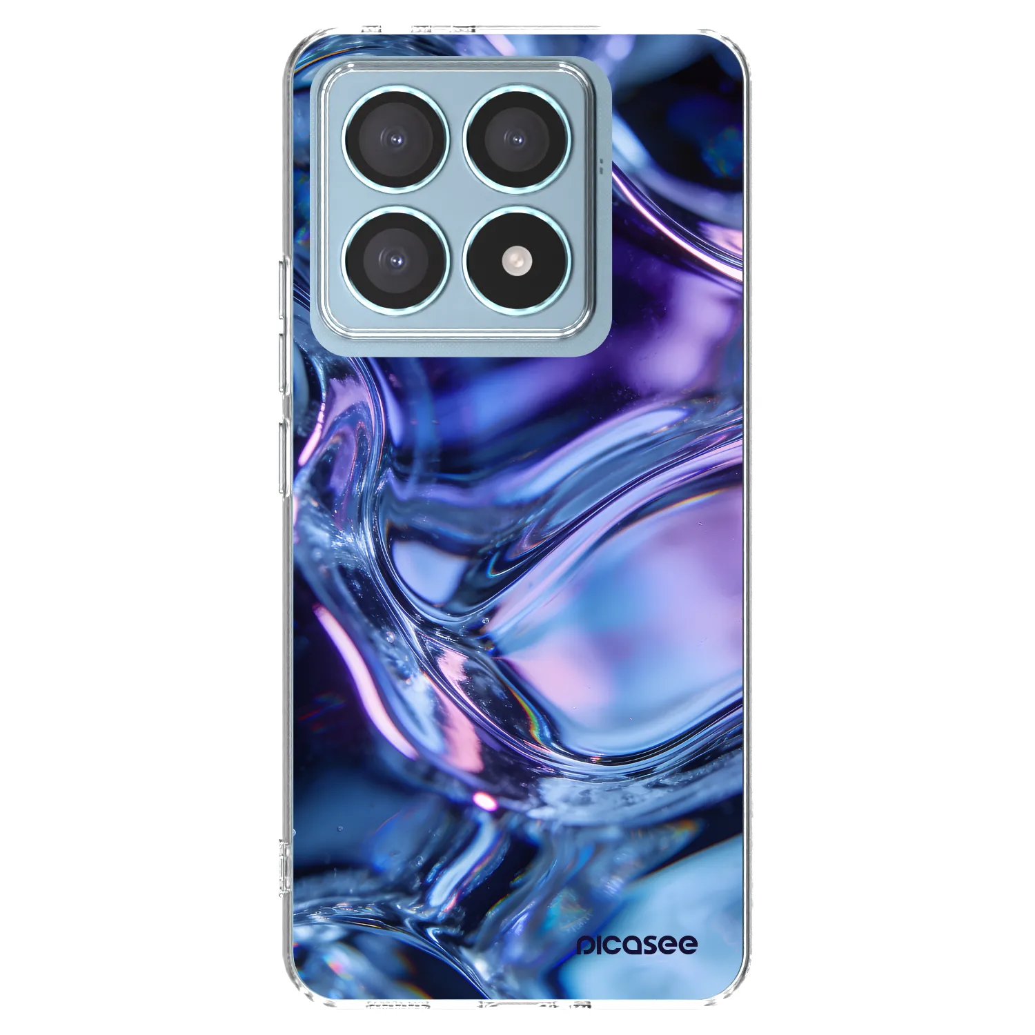 Picasee Xiaomi 14T Pro Hülle - Transparentes Silikon - Iris liquid
