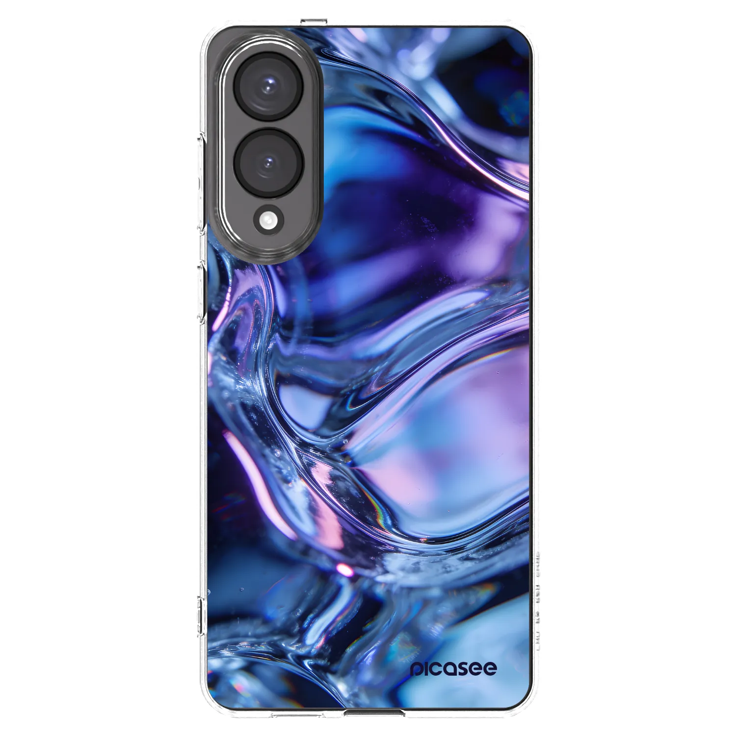 Picasee Samsung Galaxy S25 Edge 5G Hülle - Transparentes Silikon - Iris liquid