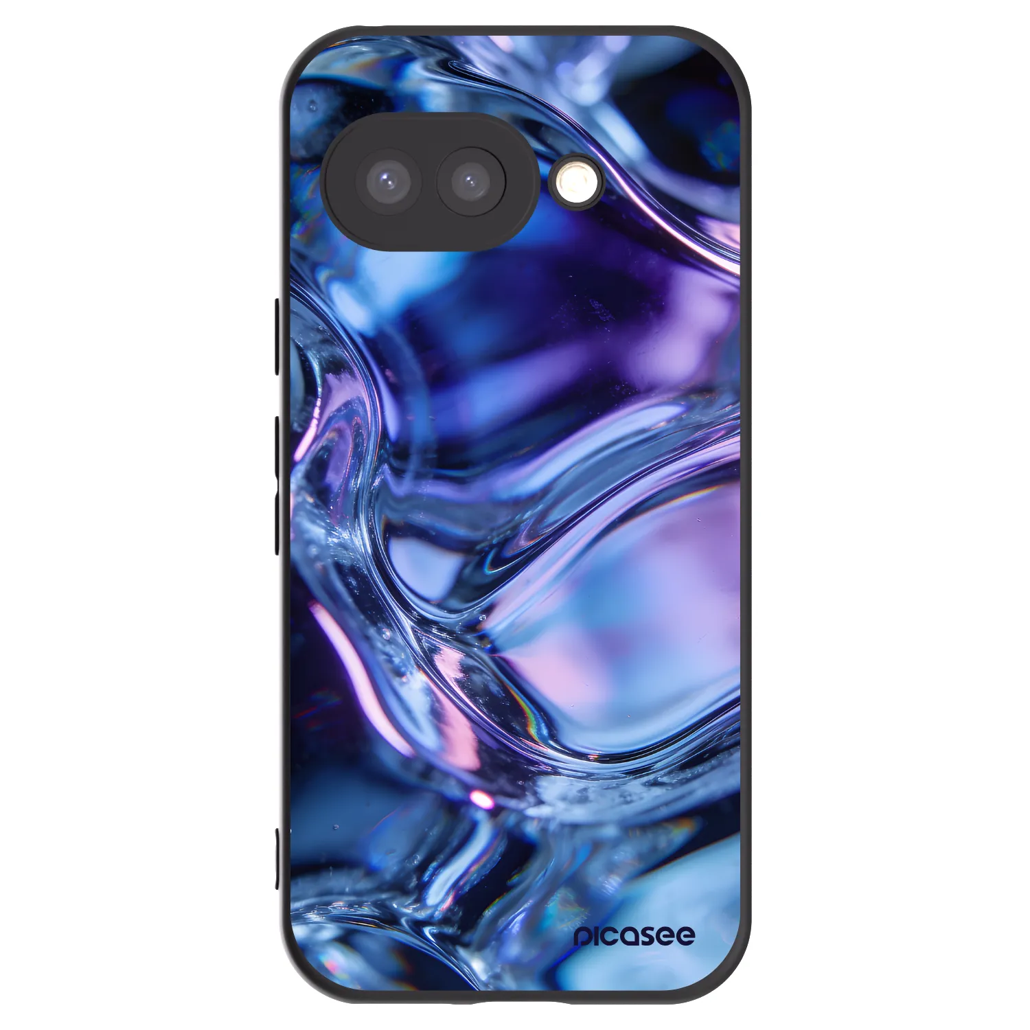 Picasee Google Pixel 9a Hülle - Schwarzes Silikon - Iris liquid