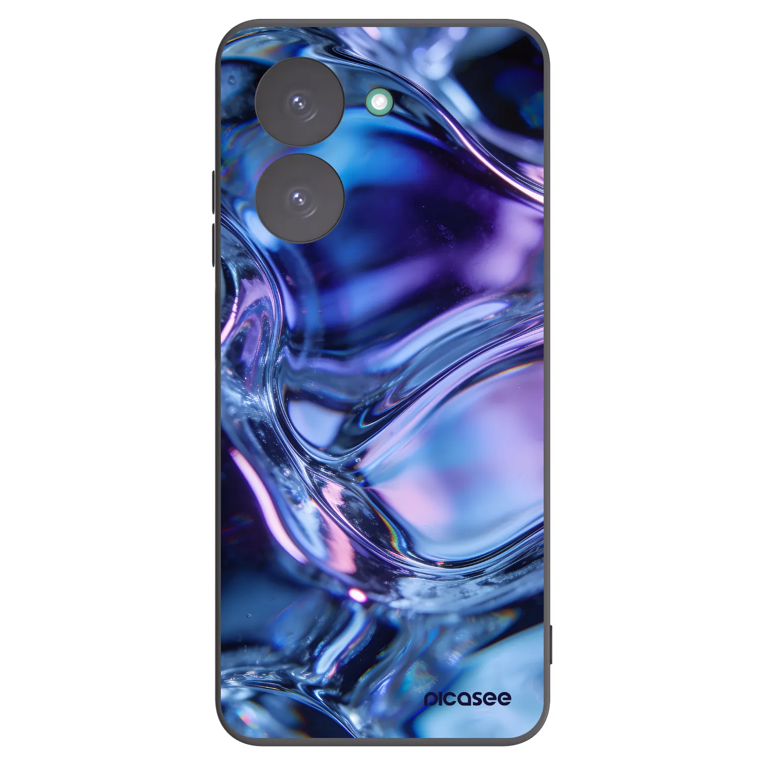 Picasee Xiaomi Redmi A5 Hülle - Schwarzes Silikon - Iris liquid