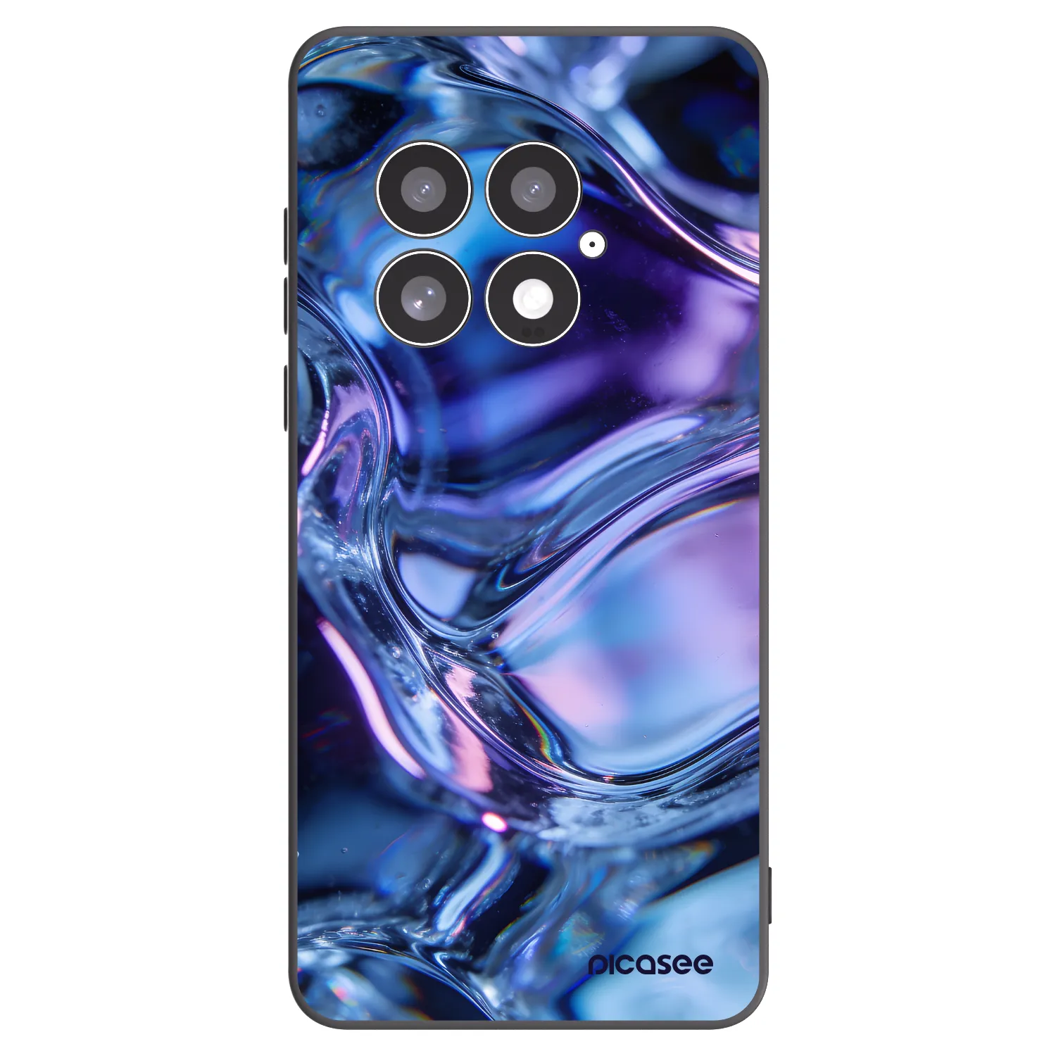 Picasee OnePlus 13 5G Hülle - Schwarzes Silikon - Iris liquid