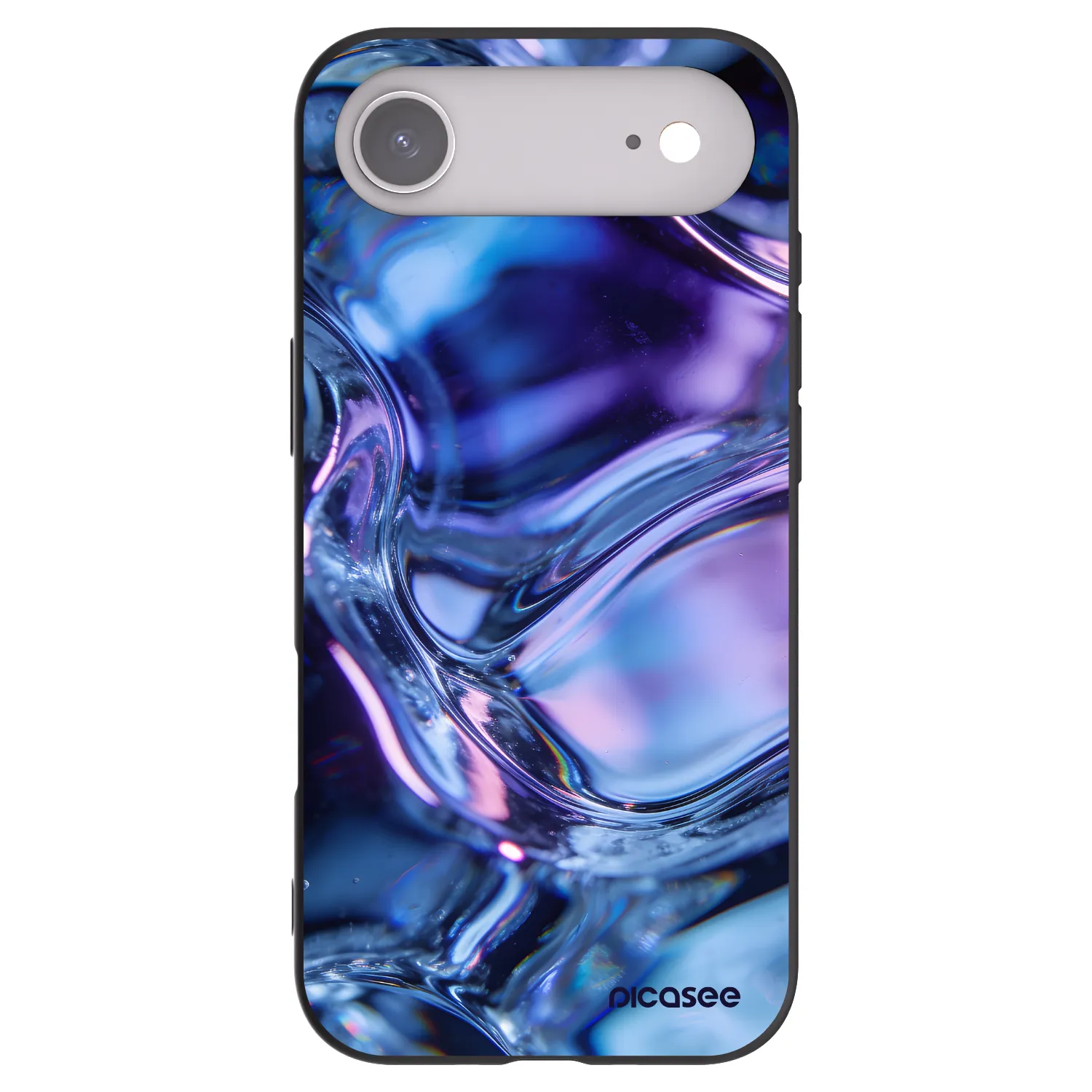 Picasee Apple iPhone Air Hülle - Schwarzes Silikon - Iris liquid