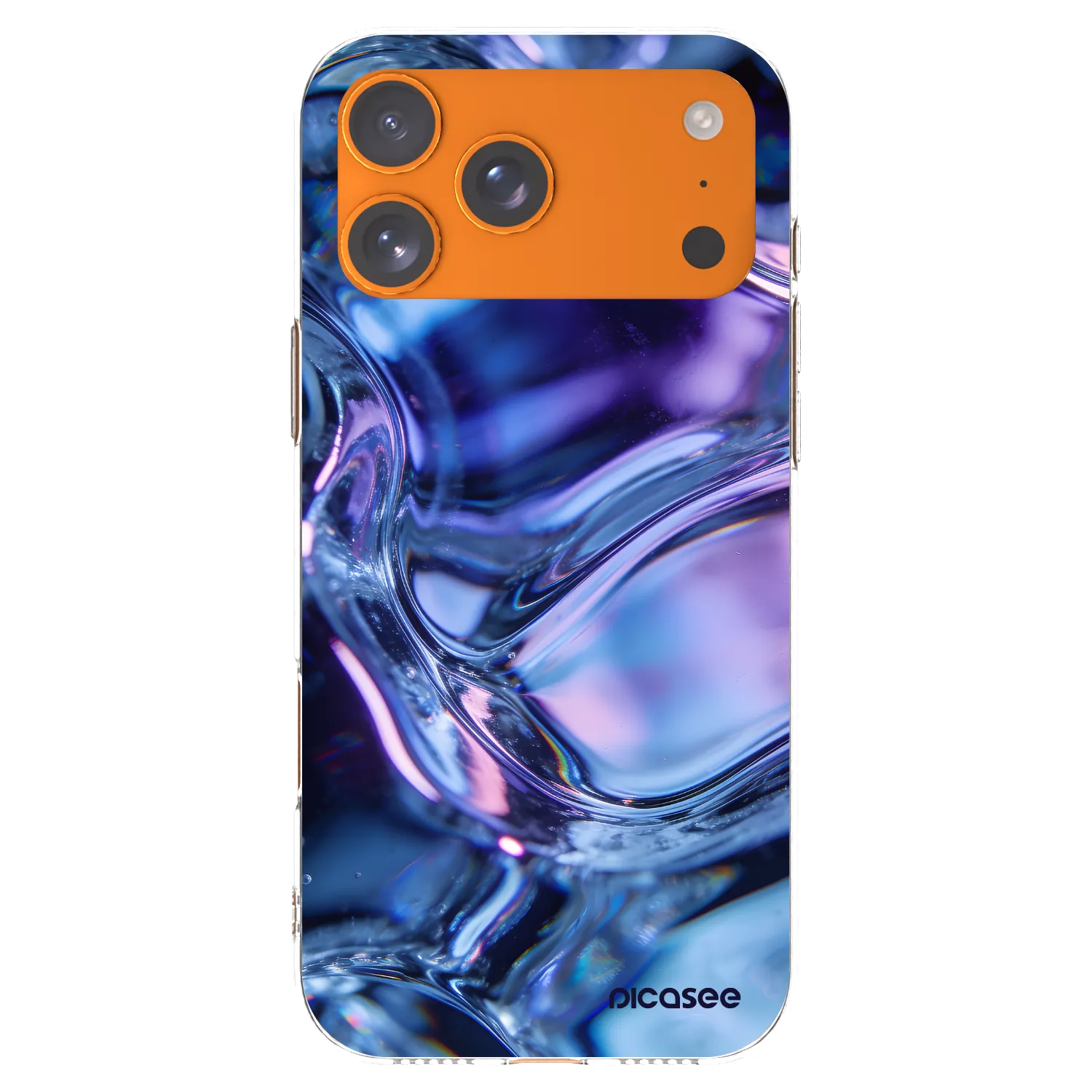 Picasee Apple iPhone 17 Pro Max Hülle - Transparentes Silikon - Iris liquid