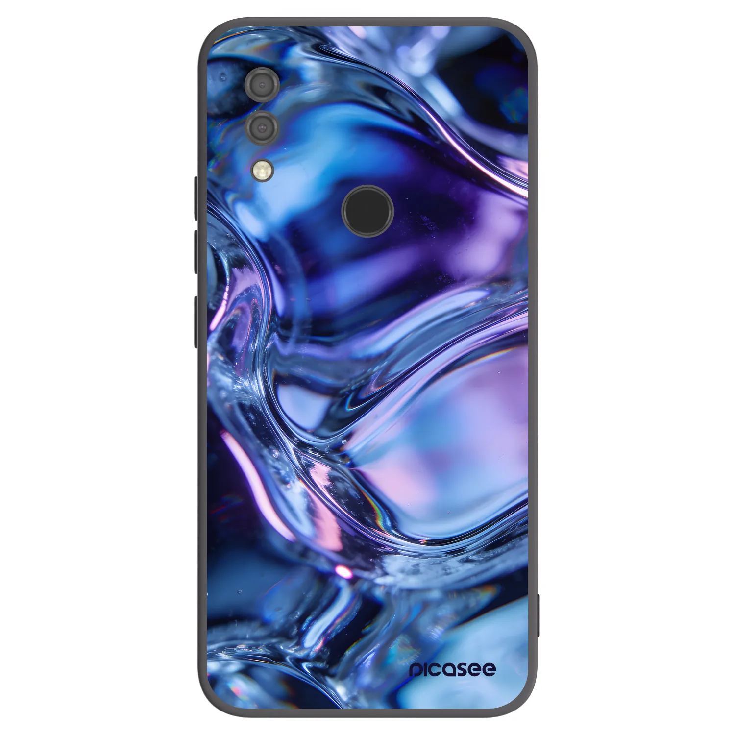 Picasee Xiaomi Redmi 7 Hülle - Schwarzes Silikon - Iris liquid