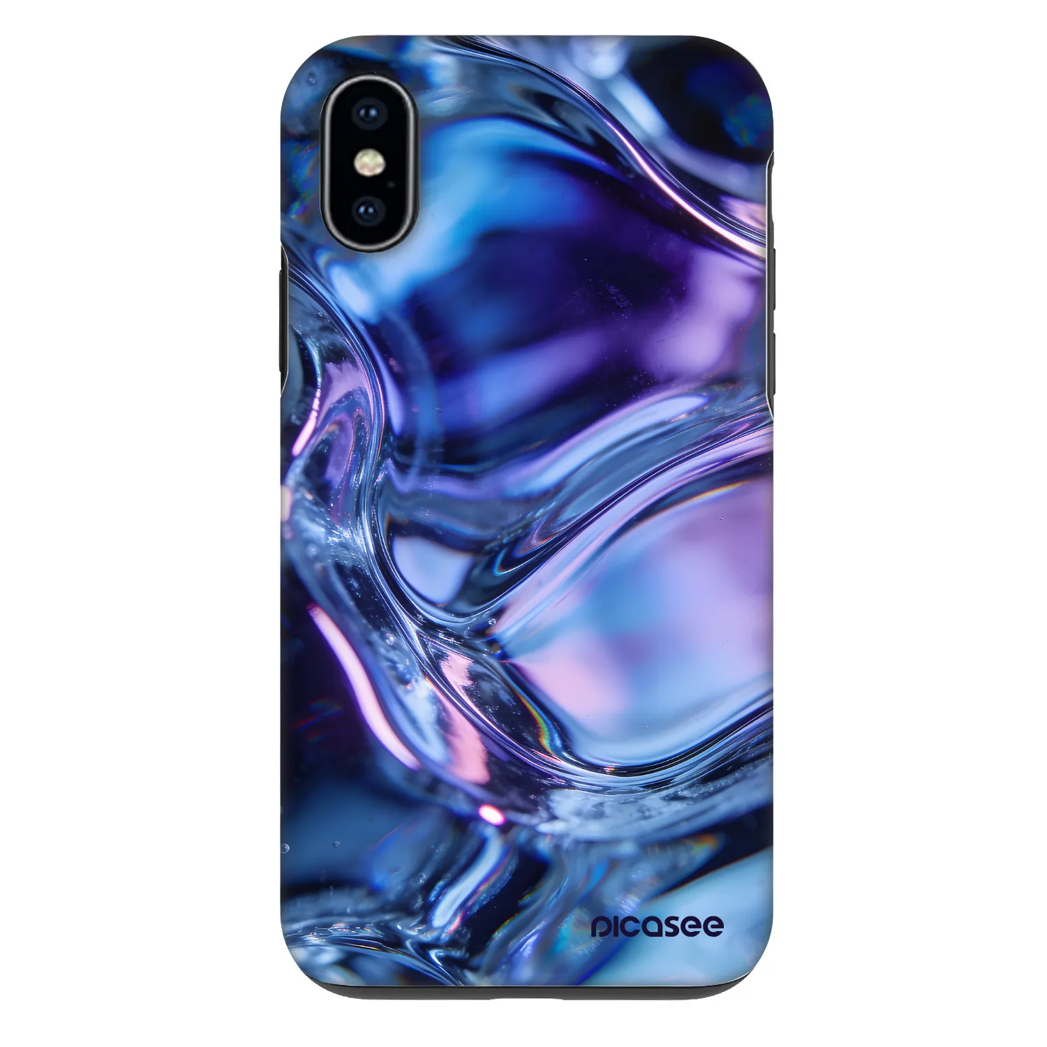 Picasee Fashion Case für Apple iPhone X/XS - Iris liquid