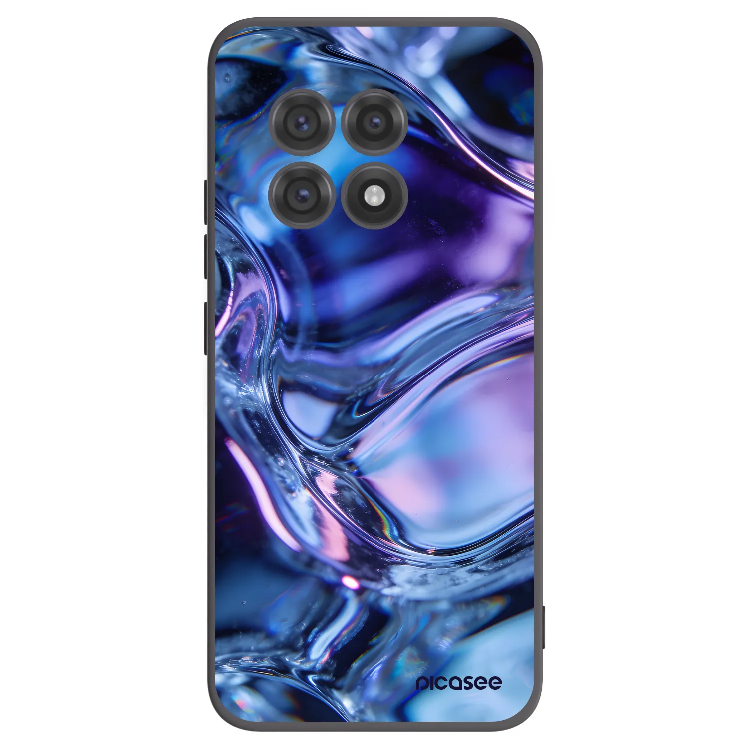 Picasee OnePlus 13R 5G Hülle - Schwarzes Silikon - Iris liquid