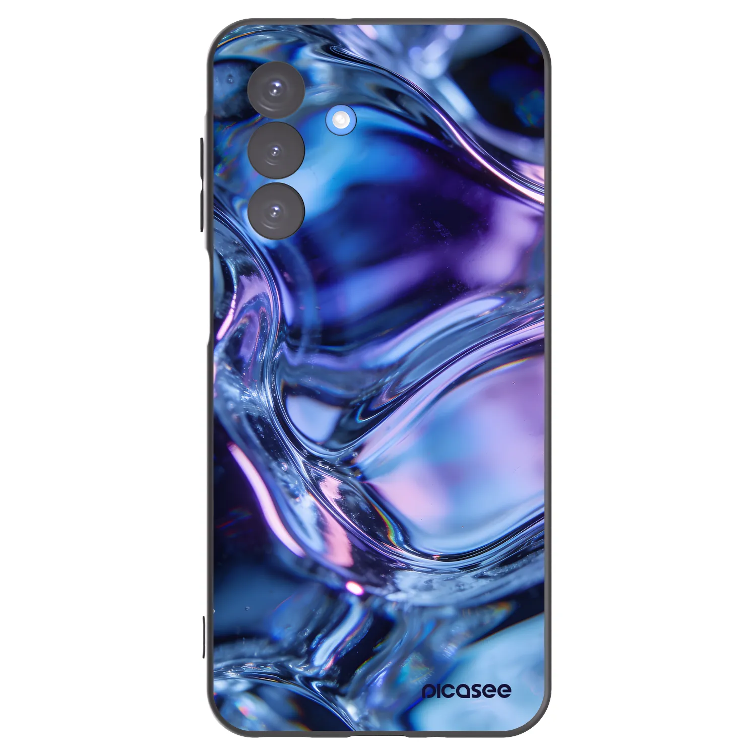 Picasee Samsung Galaxy A17 5G Hülle - Schwarzes Silikon - Iris liquid
