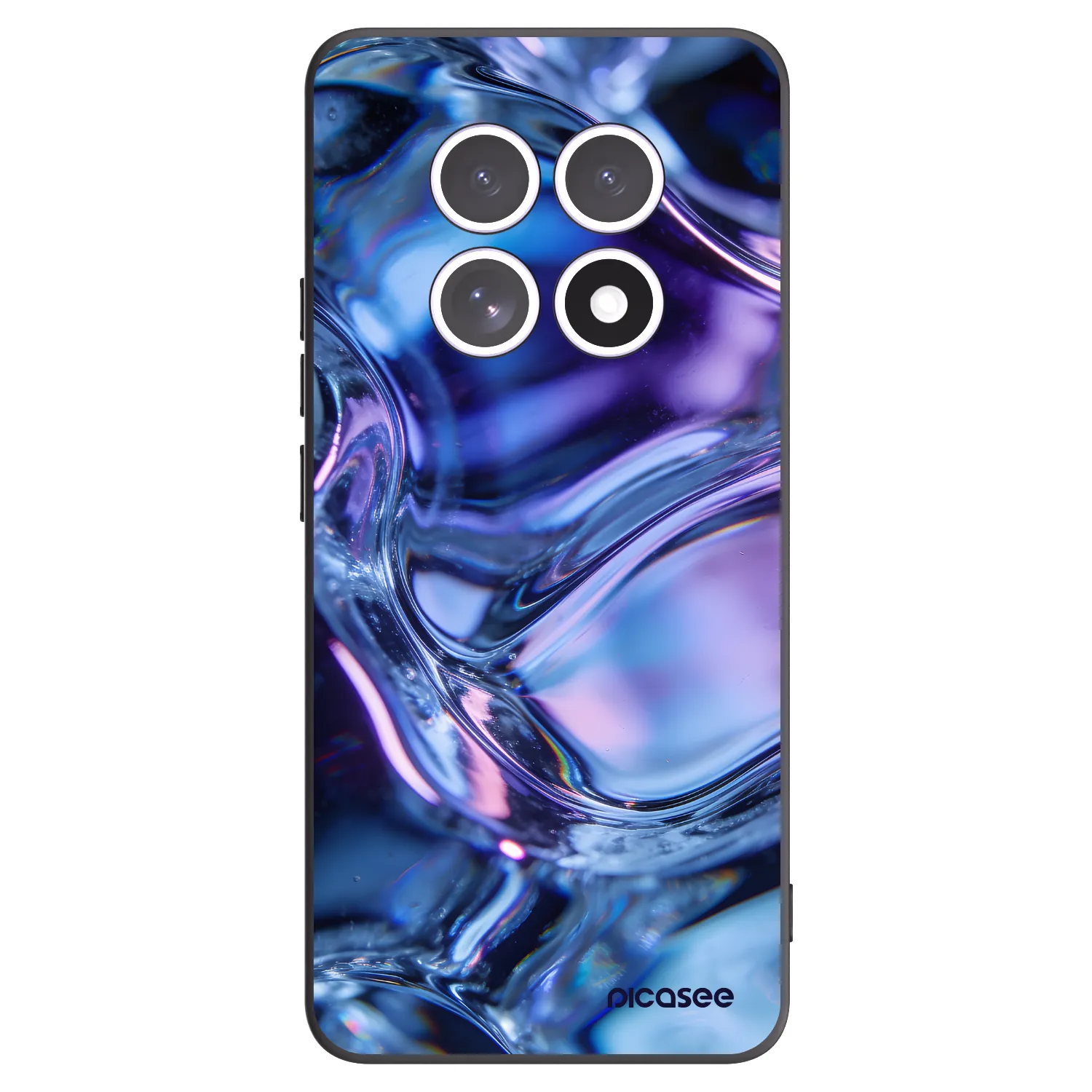 Picasee Xiaomi Redmi Note 15 4G Hülle - Schwarzes Silikon - Iris liquid