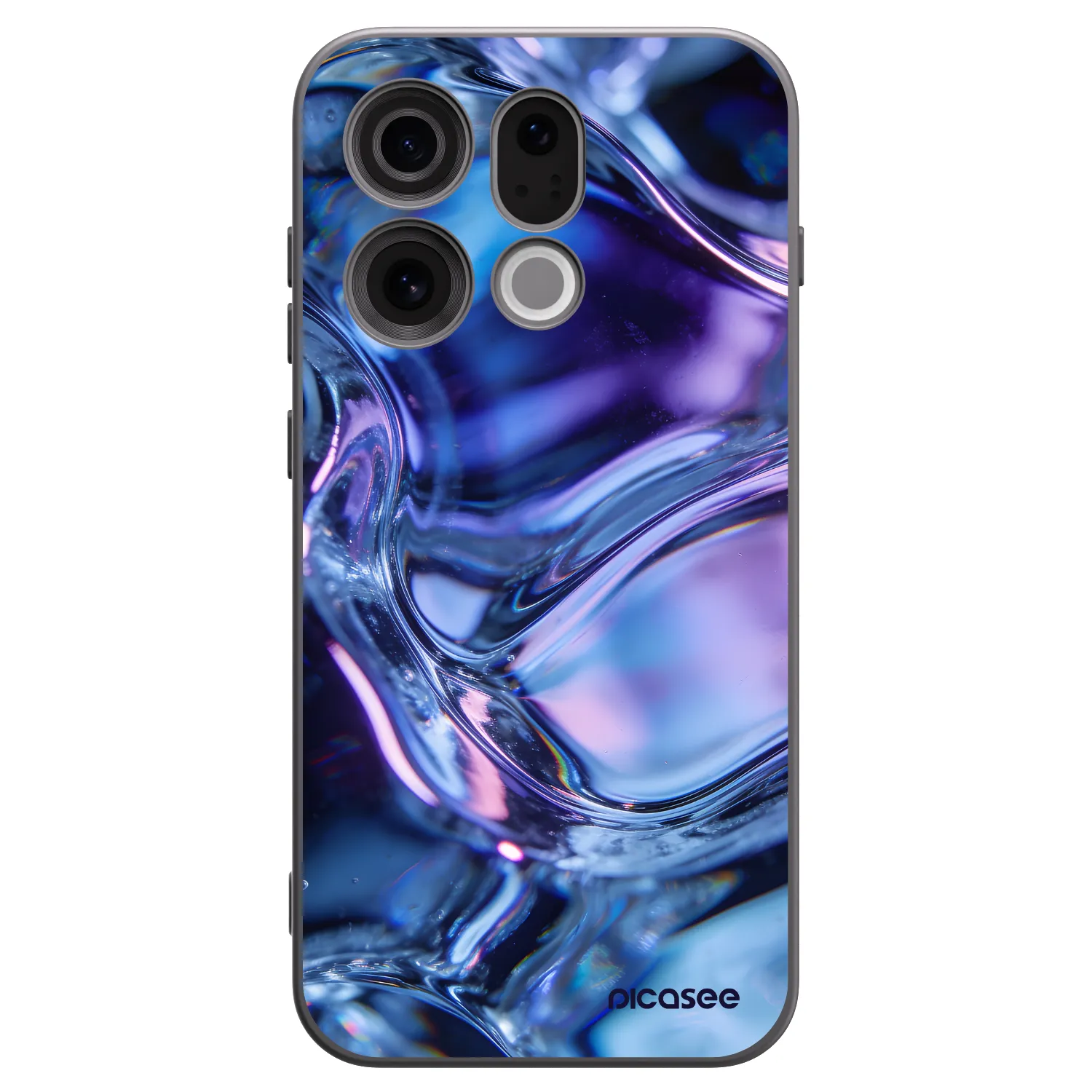 Picasee OPPO Find X9 Hülle - Schwarzes Silikon - Iris liquid