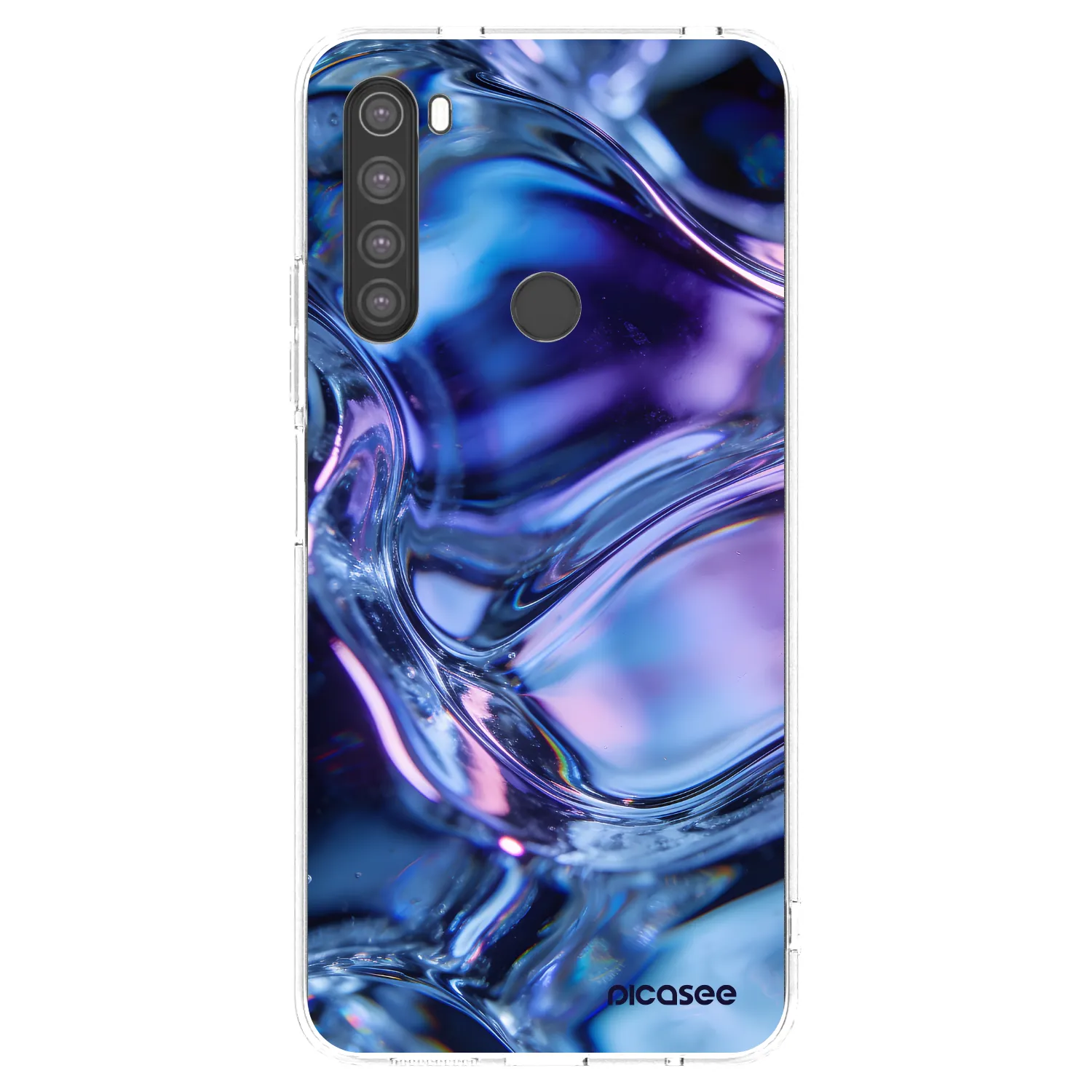 Picasee Xiaomi Redmi Note 8 Hülle - Transparentes Silikon - Iris liquid