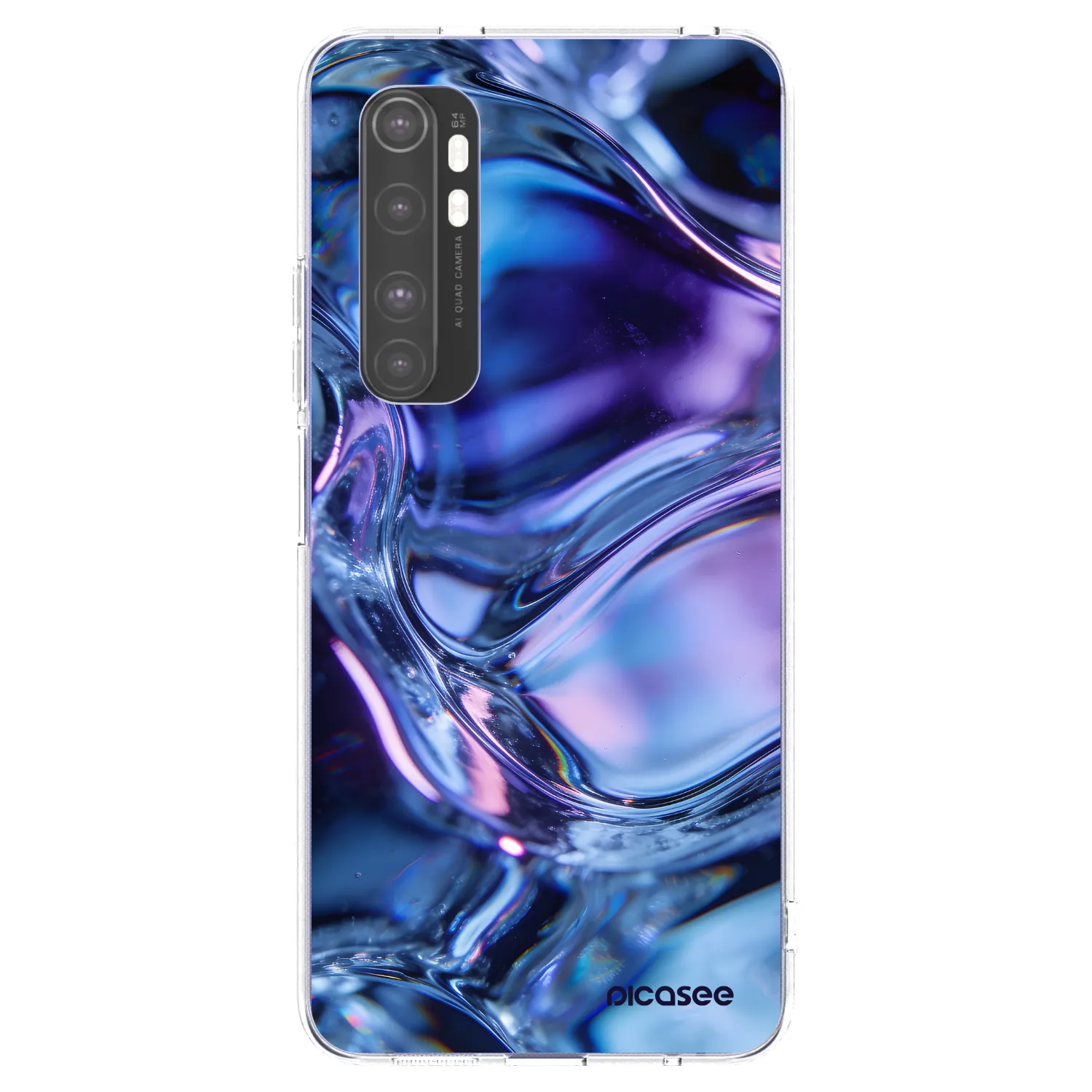 Picasee Xiaomi Mi Note 10 Lite Hülle - Transparentes Silikon - Iris liquid