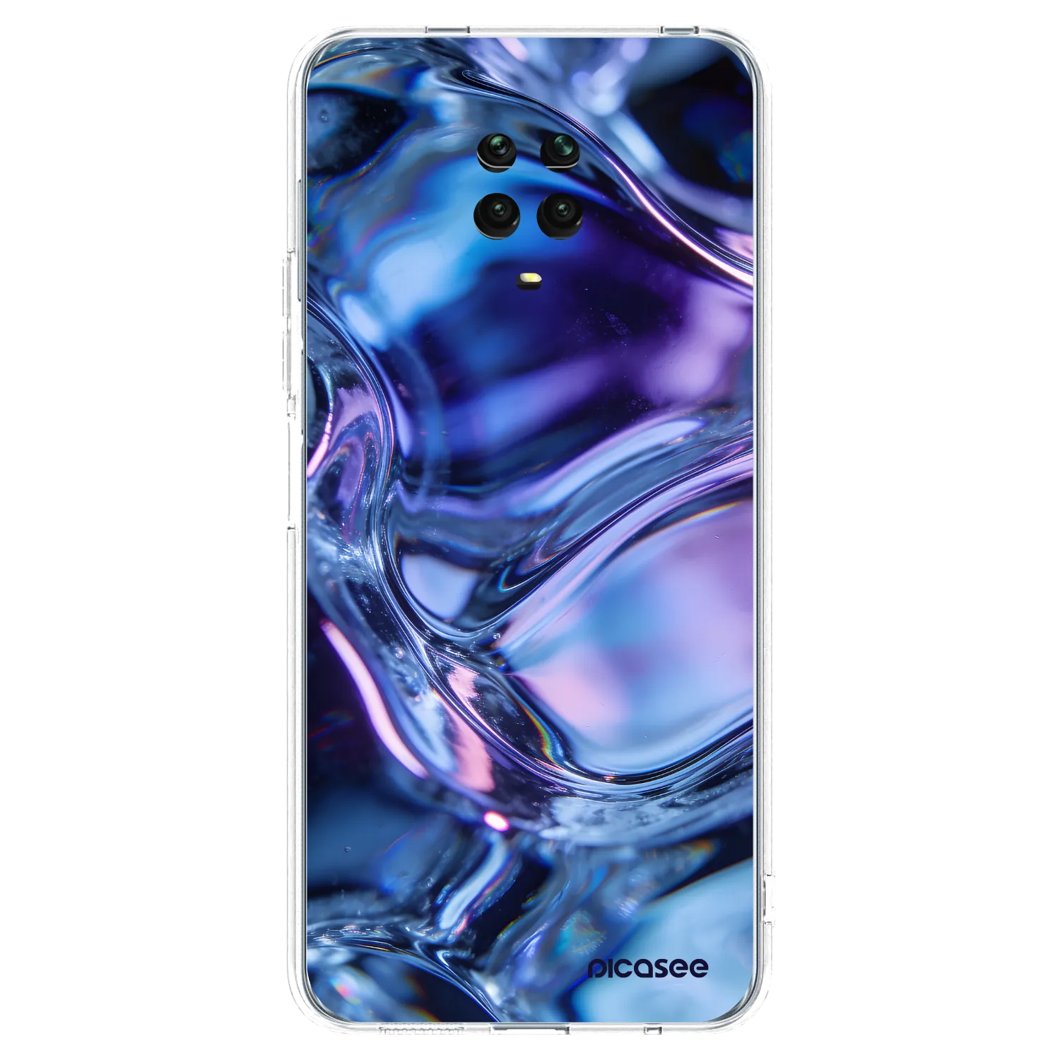 Picasee Xiaomi Redmi Note 9S Hülle - Transparentes Silikon - Iris liquid