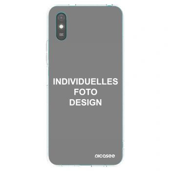 Picasee Xiaomi Redmi 9A Hülle - Transparentes Silikon - Individuelles Fotodesign