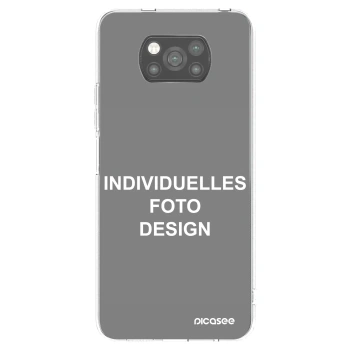 Picasee Xiaomi Poco X3 Hülle - Schwarzes Silikon - Individuelles Fotodesign