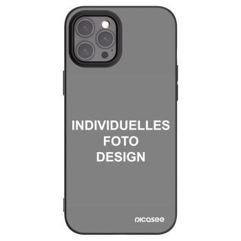 Picasee Apple iPhone 12 Pro Max Hülle - Schwarzes Silikon - Individuelles Fotodesign