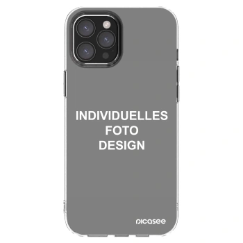 Picasee Apple iPhone 12 Pro Max Hülle - Transparentes Silikon - Individuelles Fotodesign