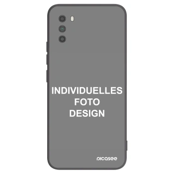Picasee Xiaomi Poco M3 Hülle - Schwarzes Silikon - Individuelles Fotodesign