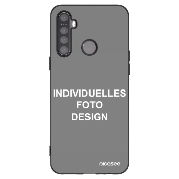 Picasee Realme 6i Hülle - Schwarzes Silikon - Individuelles Fotodesign