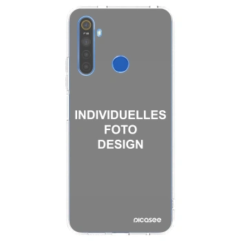 Picasee Realme 5 Hülle - Transparentes Silikon - Individuelles Fotodesign