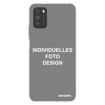Picasee Xiaomi Poco M3 Hülle - Transparentes Silikon - Individuelles Fotodesign