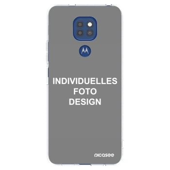 Picasee Motorola Moto G9 Play Hülle - Transparentes Silikon - Individuelles Fotodesign