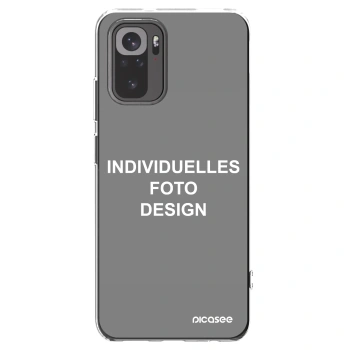 Picasee Xiaomi Redmi Note 10 Hülle - Transparentes Silikon - Individuelles Fotodesign
