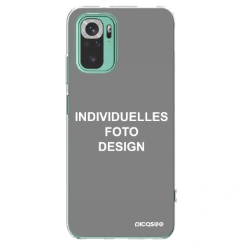 Picasee Xiaomi Redmi Note 10 Pro Hülle - Transparentes Silikon - Individuelles Fotodesign