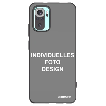 Picasee Xiaomi Redmi Note 10 Pro Hülle - Schwarzes Silikon - Individuelles Fotodesign