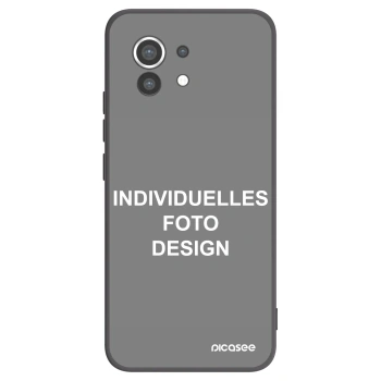 Picasee Xiaomi Mi 11 Hülle - Schwarzes Silikon - Individuelles Fotodesign
