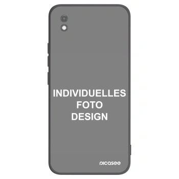 Picasee Xiaomi Redmi 9AT Hülle - Schwarzes Silikon - Individuelles Fotodesign