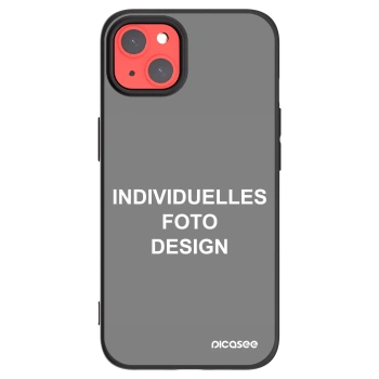 Picasee Apple iPhone 13 Hülle - Schwarzes Silikon - Individuelles Fotodesign