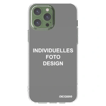 Picasee Apple iPhone 13 Pro Max Hülle - Transparentes Silikon - Individuelles Fotodesign