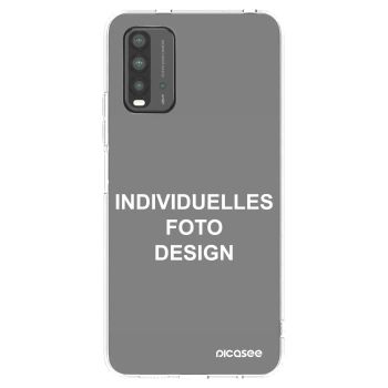 Picasee Xiaomi Redmi 9T Hülle - Schwarzes Silikon - Individuelles Fotodesign