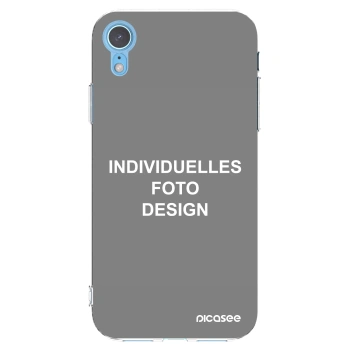 Picasee Apple iPhone XR Hülle - Transparentes Silikon - Individuelles Fotodesign