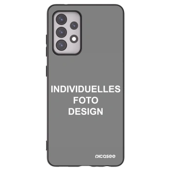 Picasee Samsung Galaxy A52s 5G A528B Hülle - Schwarzes Silikon - Individuelles Fotodesign