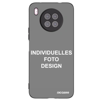 Picasee Huawei Nova 8i Hülle - Schwarzes Silikon - Individuelles Fotodesign