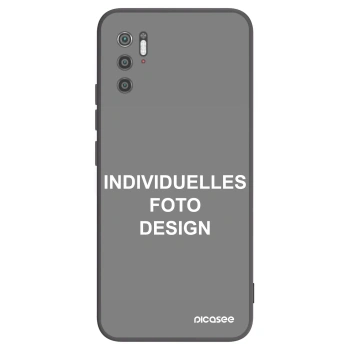 Picasee Xiaomi Poco M3 Pro 5G Hülle - Schwarzes Silikon - Individuelles Fotodesign