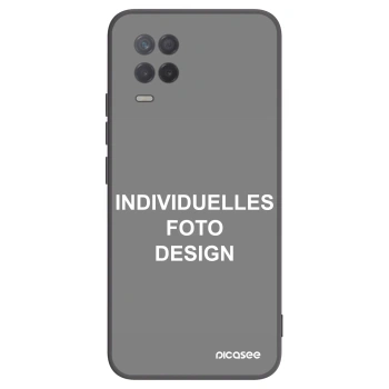 Picasee Realme 8 5G Hülle - Schwarzes Silikon - Individuelles Fotodesign