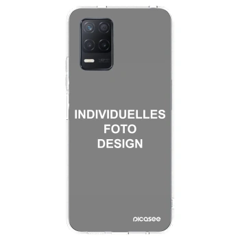 Picasee Realme 8 5G Hülle - Transparentes Silikon - Individuelles Fotodesign