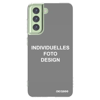 Picasee Samsung Galaxy S21 FE 5G Hülle - Transparentes Silikon - Individuelles Fotodesign