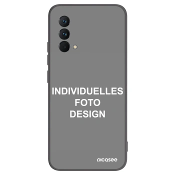 Picasee Realme GT Master Edition 5G Hülle - Schwarzes Silikon - Individuelles Fotodesign