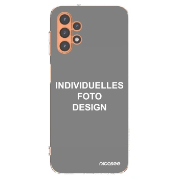 Picasee Samsung Galaxy A13 4G A135 Hülle - Transparentes Silikon - Individuelles Fotodesign