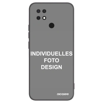 Picasee Xiaomi Redmi 10C Hülle - Schwarzes Silikon - Individuelles Fotodesign